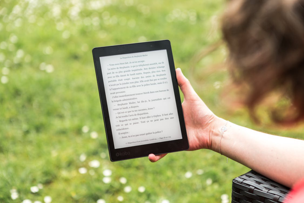 a person is reading Importance of Self-Discovery from an an ebook